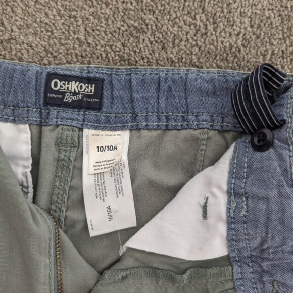 OshKosh B'gosh Boys' Cargo Shorts, Size 10, Olive Green, Casual Outdoor Wear - Picture 5 of 5